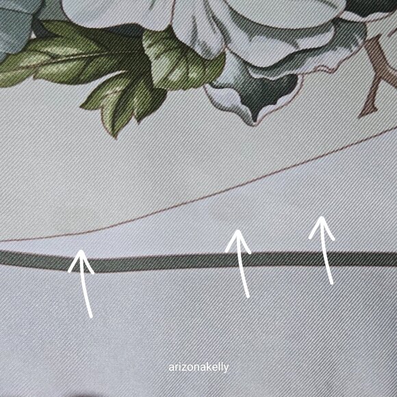 Brooks Brothers Silk Scarf Four Seasons of Flowers Purple Grey - Picture 4 of 16